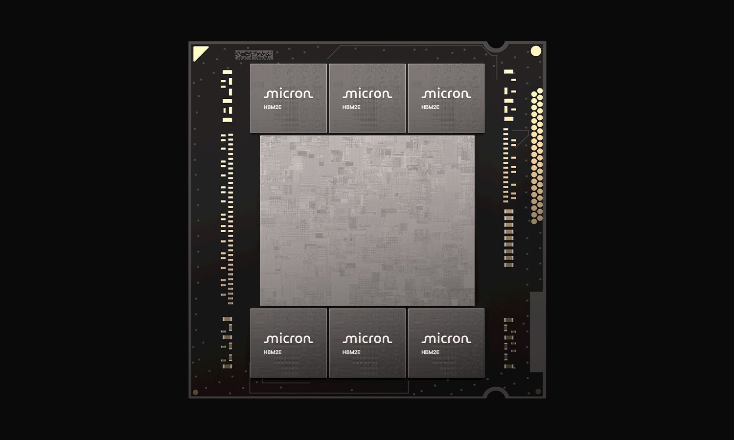 image of HBM2e memroy module
